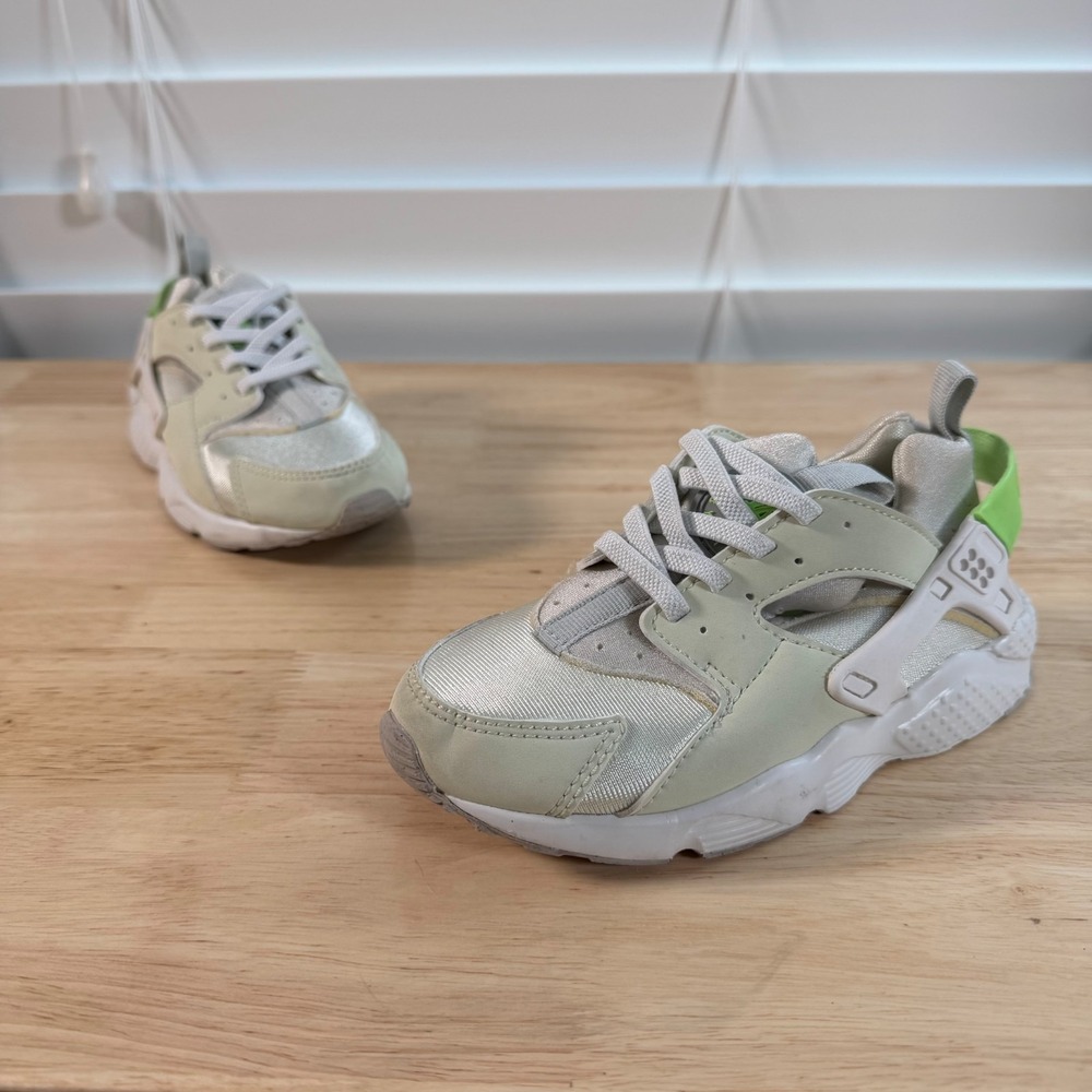 Nike Huarache Run 2.0 Sneakers Kids Sea Glass Lime Blast Low Top Shoes - 11‎